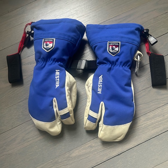 Hestra Unisxe Army Leather Heli Ski Glove - Picture 4 of 10